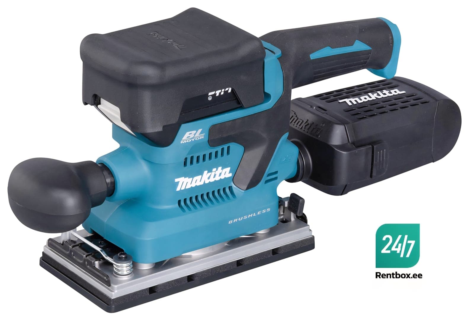 Makita 18V LXT akuvibrolihvmasin (ristküliktald 93×185 mm) — 1